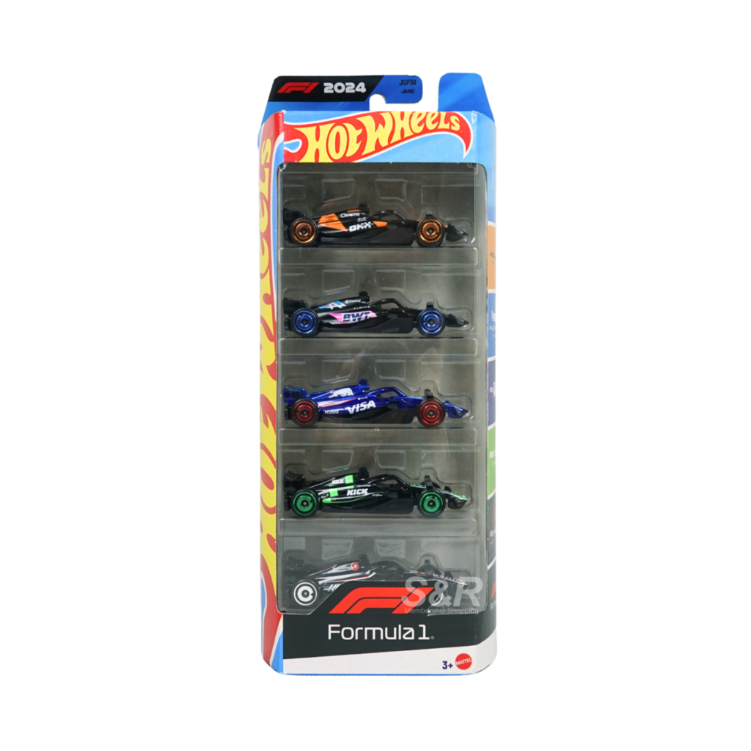 Hot Wheels Formula 1 Race Cars 5 Pieces